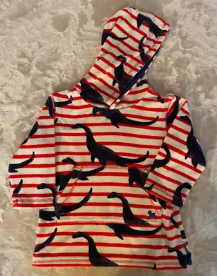 Mini Boden Boys Swim Toweling Loch Ness Monster Hoodie Size 2-3 READ • $23