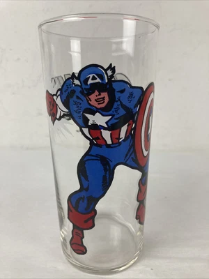 $79.99 • Buy ORIGINAL 1978 Marvel Comics Group Captain America Glass Tumbler 6.25” Vintage