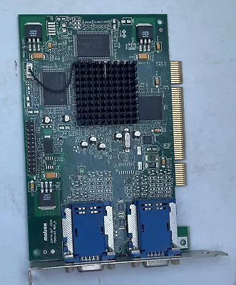 Classic Dual VGA Matrox 7003-03 Video Board - Untested  - AGP - 16 MB DDR • $24.99