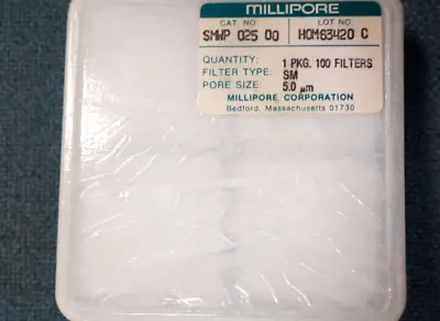 MILLIPORE 5um Filters PN# SMWP 025 00 100 Pieces In Box • $45.31