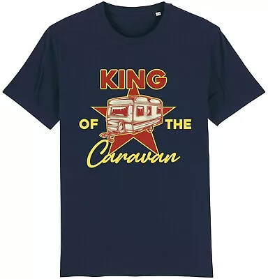 KING OF THE CARAVAN T-Shirt Caravanning Campervan Camping Funny Men's Gift Dad • £9.95