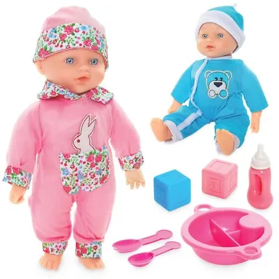 Molly Dolly Talking Crying Laughing Baby Doll Soft Bodied New-Born Dressed Girl • £16.99