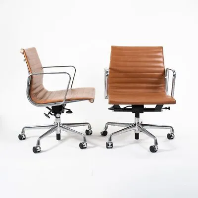 £1107.06 • Buy 2011 Herman Miller Eames Aluminum Group Management Desk Chair In Caramel Leather