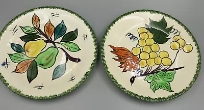 Vintage Italy PV Porcelain Plate Pair 8  Circa 1960s • $19.95