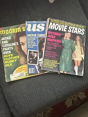 (3)Lot Of Vintage Movie Magazine Featuring Jackie Onassis Kennedy • $5.99