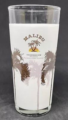 Malibu Caribbean Rum Frosted Highball Glass Passion Fruit Palm Trees Cocktail • $9.99