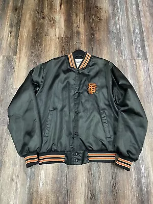 Vintage 90s Chalk Line San Francisco Giants Satin Bomber Jacket Large • $250