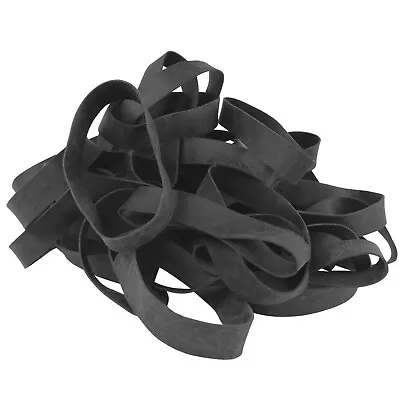 1LB Wide 1/2  Black UV #84 Rubber Bands USA Bulk XL Wide Large 3-1/2  Outdoor • $11.99