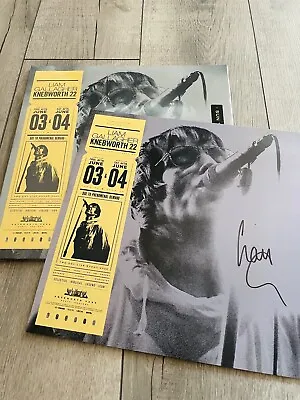 Liam Gallagher - Knebworth 22 With SIGNED Print YELLOW Vinyl  2xLP OASIS • £65