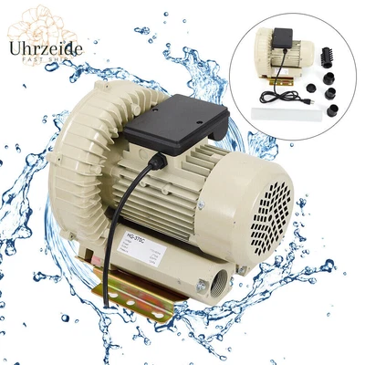 $216 • Buy 110 Volt Industrial Fish Pond Tank Air Pump Blower Oxygen Aerator 370W 12kpa