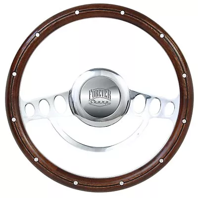 Nostalgia Hot Rod Steering Wheel For Flaming River Ididit GM 9 Hole Column   • $188.88