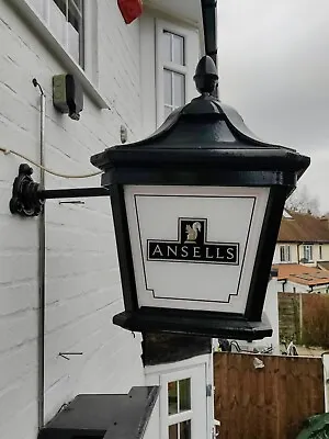 £995 • Buy Victorian Very Rare Ansells Genuine Heavy Cast Iron Pub Wall Lantern