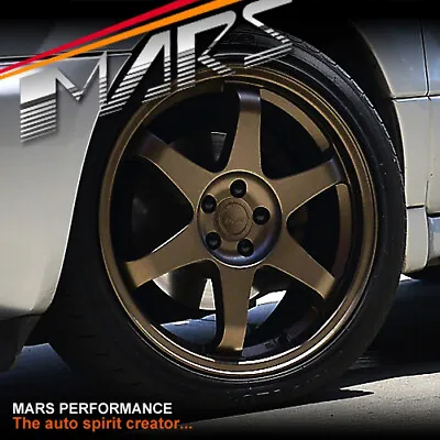 MARS MP-37 18 Inch 5x100 Bronze Alloy Wheels SUBARU IMPREZA WRX 86 BRZ GOLF TE37 • $1199.99