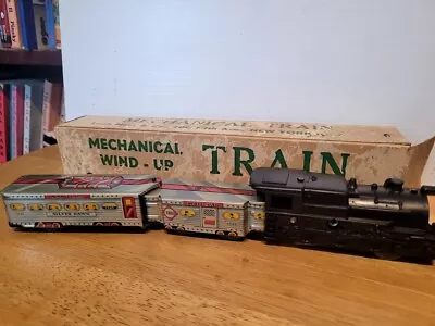 NICE Vintage 1940's Or 50's  MARX MECHANICAL WIND UP TRAIN  In BOX • $39.95