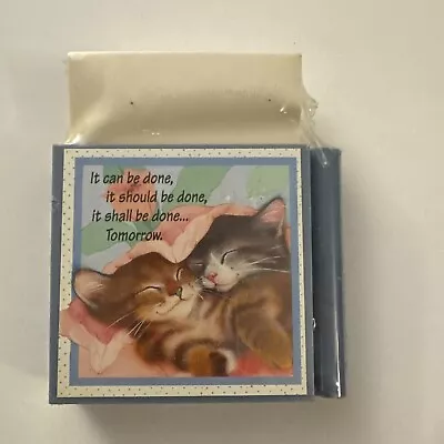Cuddly Kittens Memo Holder Cat Pen Paper Holder OC10 • $6