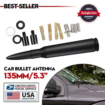 Black Bullet AM/FM Antenna Mast W/ Screws Fits For Harley Davidson Motorcycles • $10.99