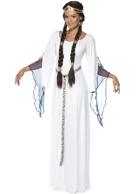 Maid Marion Style White Medieval Maid Costume • £39.99