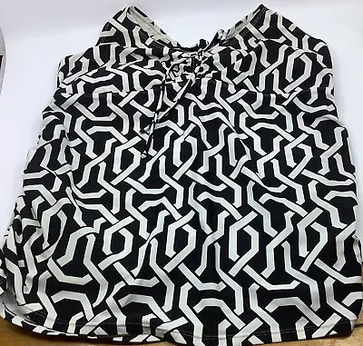 Oh Baby By Motherhood Maternity Tankini Swim Top Size L Black/white • $12.69