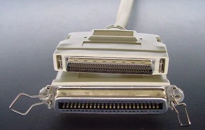 £14.95 • Buy SCSI 3 To SCSI 1 Lead / Cable. Half Pitch 68-pin Male, 50-pin Centronics FEMALE.