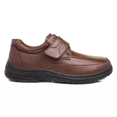 Hobos Mens Shoes Brown Adults Easy Fasten Lightweight Size UK 6789101112 • £14.99