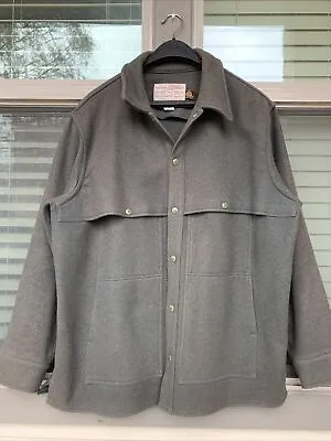 Filson Wool Cape Coat XL XLARGE Forest Green Cruiser Mackinaw Jacket VTG USA • $287