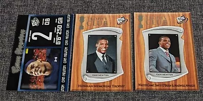 Cam Newton 3 Card RC Lot Auburn University Carolina Panthers Legend • $2.99