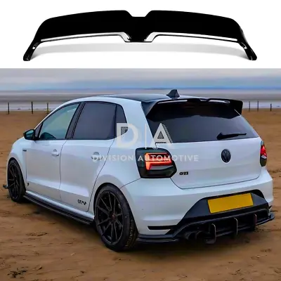 VW Polo MK5 6R 6C GTI R Oettinger Style Gloss Black Rear Boot Spoiler Lip 09-18 • £64.99