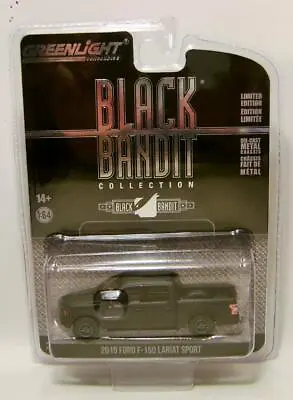 2019 '19 Ford F-150 Lariat Truck Black Bandit R28 Greenlight Diecast Gl 2023 • $6.49