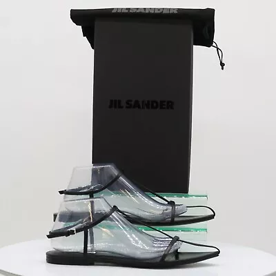 Jil Sander Flatform Cage Womens Sandal Uk 8 Eu 41 Black Rrp £390 Oc • £224.81