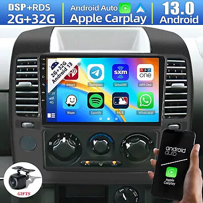 9  CarPlay Android 13 Car Stereo Radio Head Unit For Nissan Navara D40 2006-2012 • $252.99