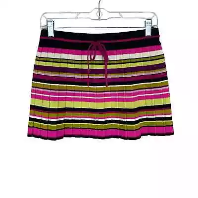 Missoni For Target Pleated Skirt Striped Knit Mini Stretch Pull On Women's S • $24.29