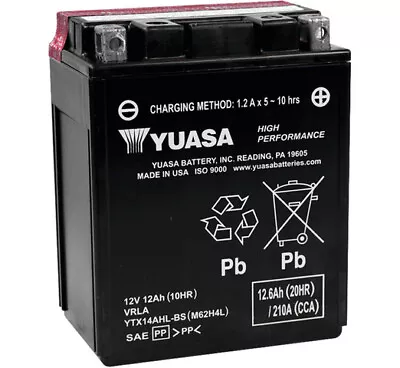 Yuasa AGM Maintenance Free Battery For Kawasaki KLR650 2017 • $101.24