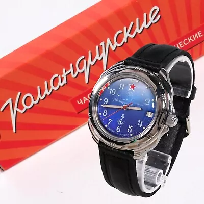 VOSTOK KOMANDIRSKIE 2414 / 211289 RUSSIAN Mechanical Military Watch • $72.90