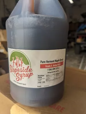 1 Gallon Pure  Vermont Maple Syrup Grade A Dark Robust  Fresh Batch 12-8-23 • $63