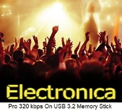 Electronica (EDM) Music Vol. 1 9000 High Quality DJ Friendly MP3’s (On USB) • £49.99