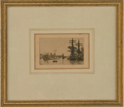 £54 • Buy Wilfrid Williams Ball RE ROI (1853-1917) - Etching, Off The Tower