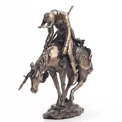 Cold Cast Bronze End Of Trail Native American Sculpture • £62.54