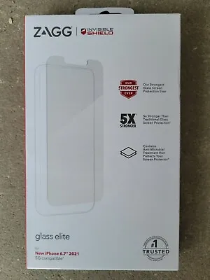 ZAGG InvisibleShield 5X Glass Elite Screen Protector For IPhone 13 Pro Max 6.7” • $19.95