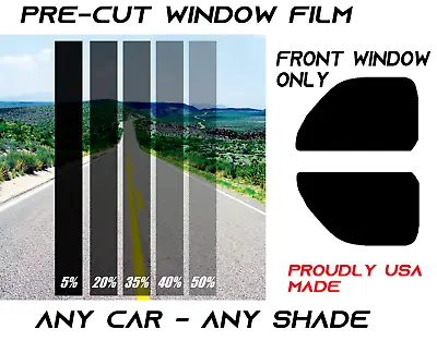 FRONT WINDOW ONLY Pre Cut Window Tint Any Shade VLT For Chevrolet Chevy • $19.60