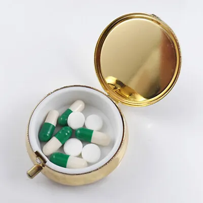 Metal Pill Boxes Medicine Organizer Container Medicine Case  Pill  Candy Box_-_ • $6.67