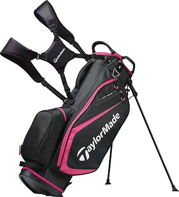 TaylorMade Select Plus Stand Bag Black/Pink Golf Carry Bag New • $117.99