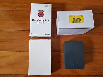 Genuine Raspberry PI 3 Model B Power Supply Black Enclosure Samsung SD Card • $120