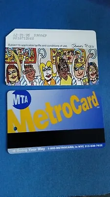RARE 1995 NYC Subway OLD Metro Card JAMES RIZZI Expired Metrocard No Value • $13