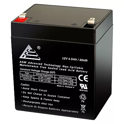 12V 4.5Ah Scooter Battery Replaces 4.5Ah Enduring 6FM4.5 6 FM 4.5 • $21.99