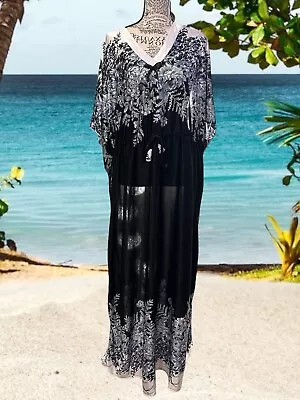 Swimsuit Cover Dress/ Beach Dress /House Dress For Moo Moo Gals XL • $21.99