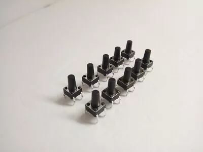 10x Pack Lot 6 X 6 X 10 Mm Push Touch Tactile Momentary Micro Button Switch DIP • $10.64