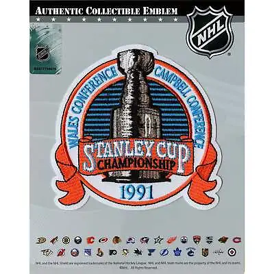 1991 NHL Stanley Cup Jersey Patch Pittsburgh Penguins Minnesota North Stars • $15.99