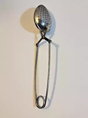 Vintage Tea Herb Bag Infuser Strainer Steeper Spoon Metal • $7.95