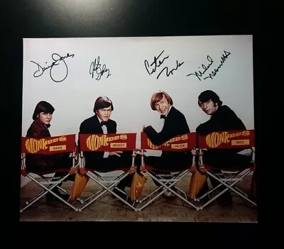 THE MONKEES - Autographed Photo By All 4 - W/JSA - LOA - Huge- 11 X 14  -RARE!!! • $1800