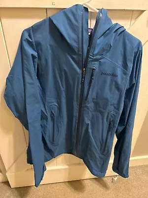 Patagonia H2noBlue Rain Jacket Full Zip Hooded Men's Size Small • $50